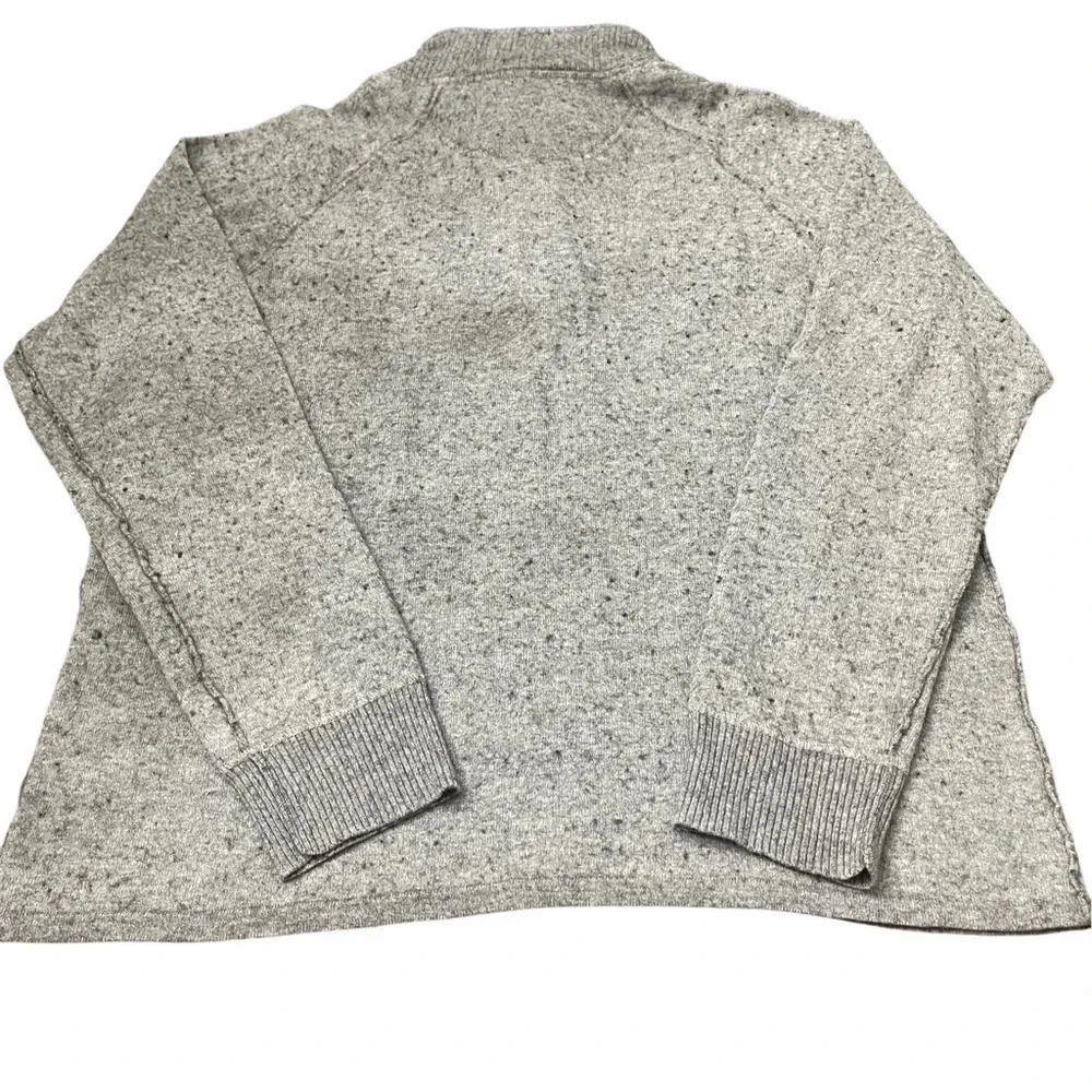 Men’s The North face quarter zip pullover sweater. Heather gray, size L. EUC. - Picture 2 of 9